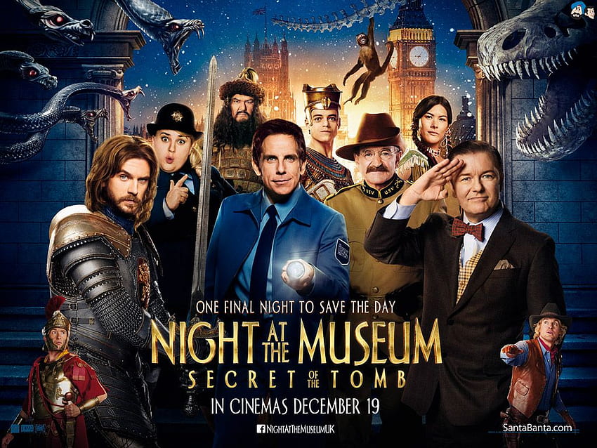Night at the Museum: Secret of the Tomb (2014) (Dual Audio) Movie On Techoffical